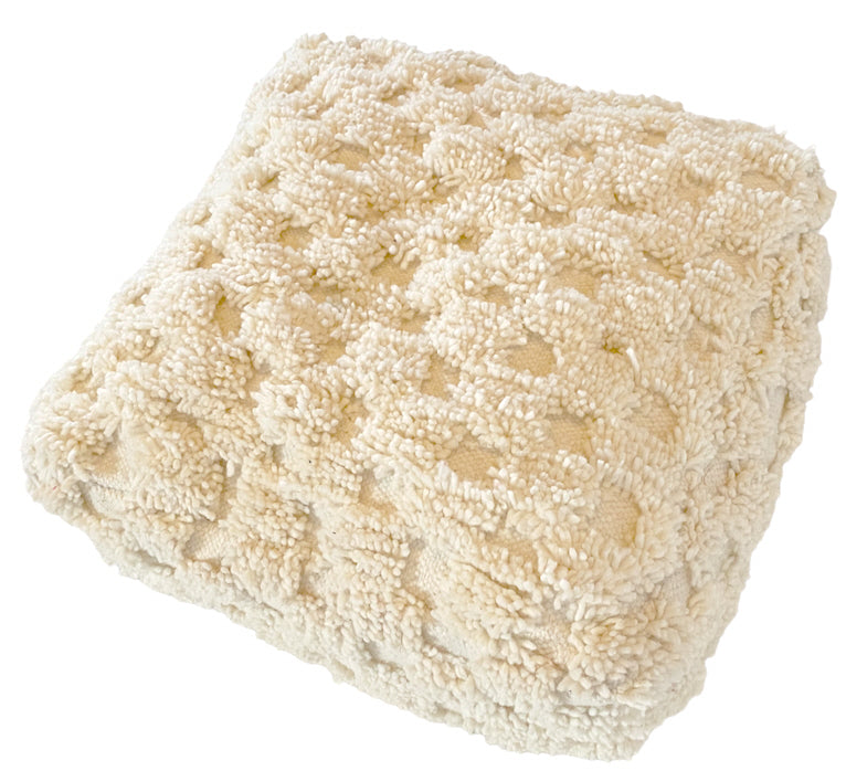 Handgefertigter marokkanischer Berber-Pouf (Beni Ourain)