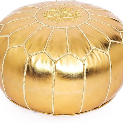 Pouf Marocain Doré