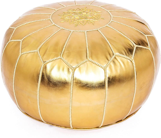Pouf Marocain Doré