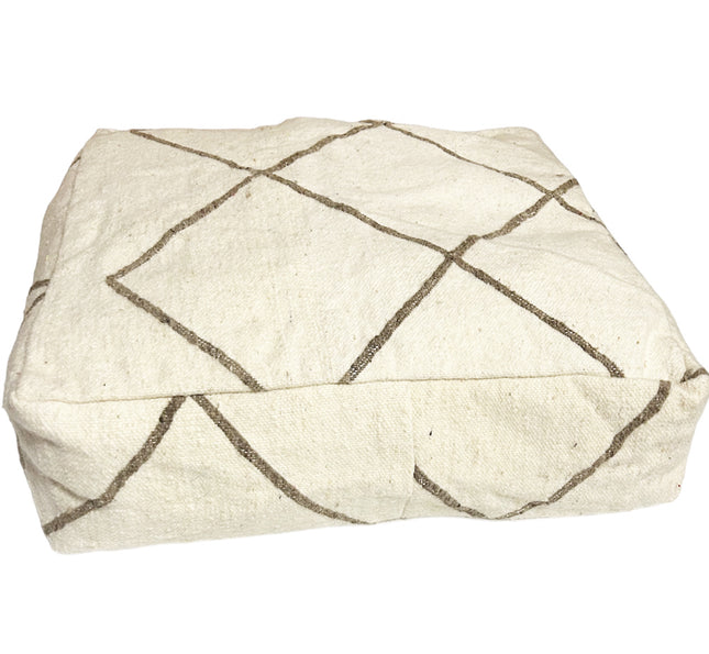 Pouf carré marocain en kilim