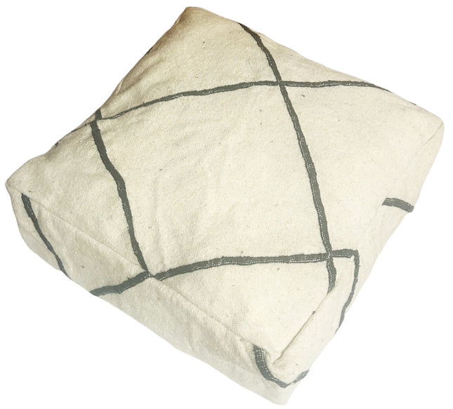 Pouf de sol marocain carré