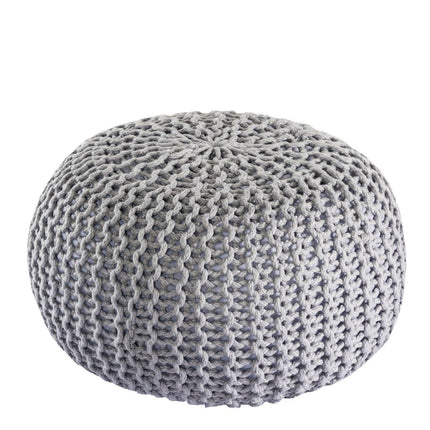 Pouf d'intérieur et d'extérieur - tricoté - Ø 45 cm