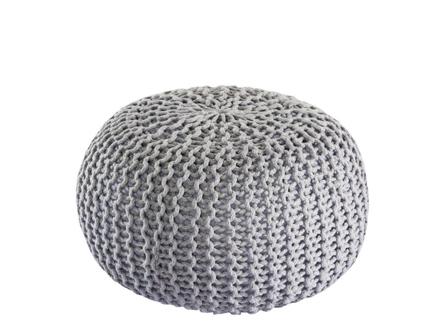 Pouf d'intérieur et d'extérieur - tricoté - Ø 45 cm