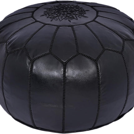 Pouf marocain noir
