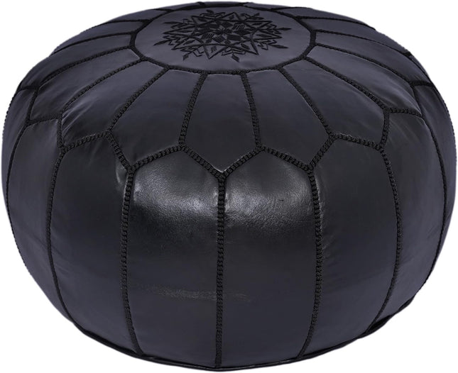 Pouf marocain noir