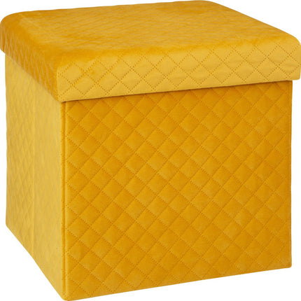 Pouf/repose-pieds/tabouret - boîte de rangement - pliable