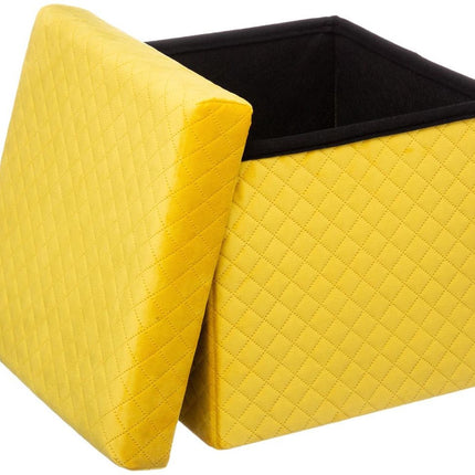 Pouf/repose-pieds/tabouret - boîte de rangement - pliable