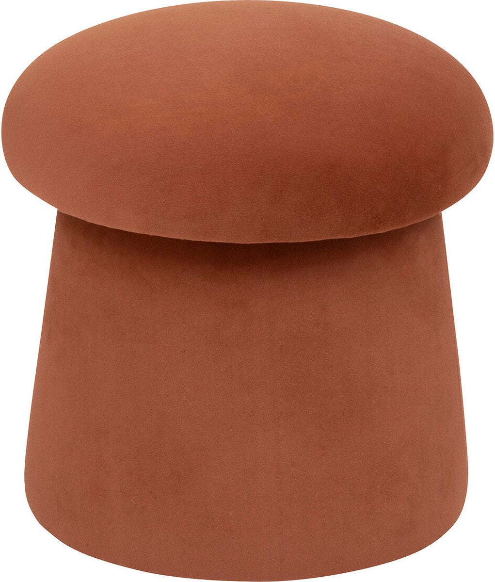 Atmosphera Pouf Noa Samt Ø37xH40 cm - Bernstein