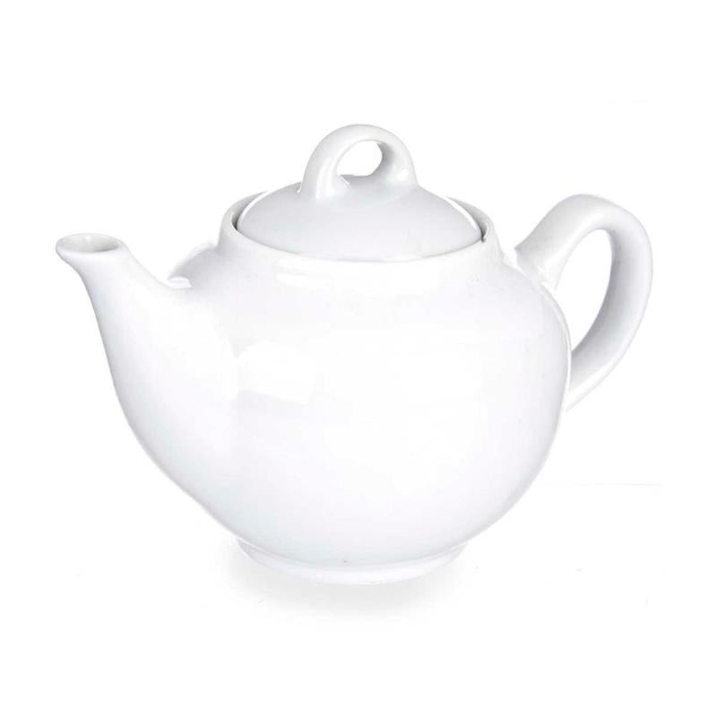 Weiße Porzellan-Teekanne 550 ml