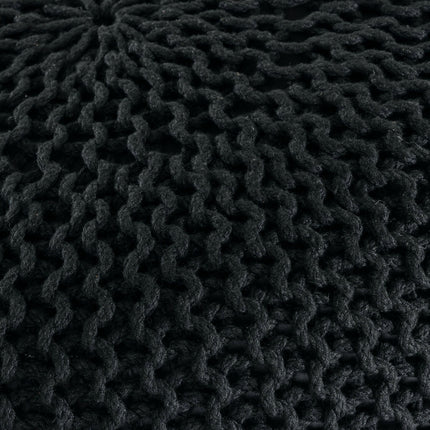 Pouf d'intérieur et d'extérieur - tricoté - Ø 45 cm