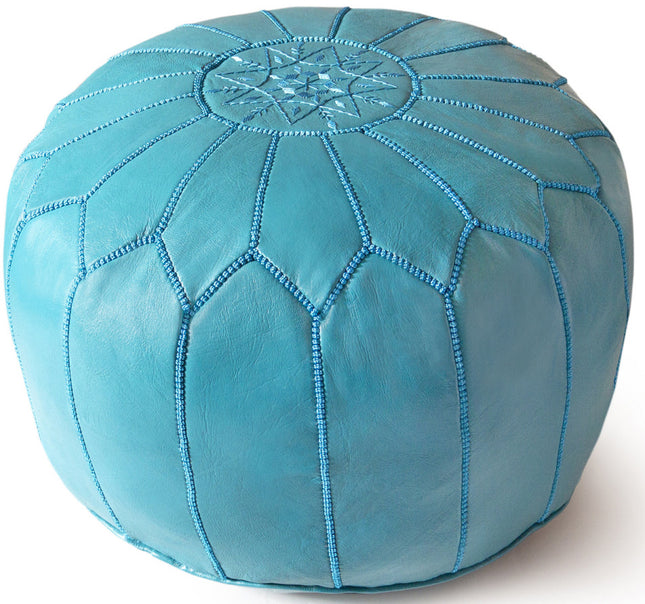 Pouf marocain en cuir