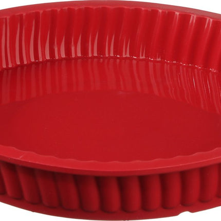 Moule à gâteau en silicone rouge Ø 24CM - Moule à quiche - Moule à gâteau au beurre