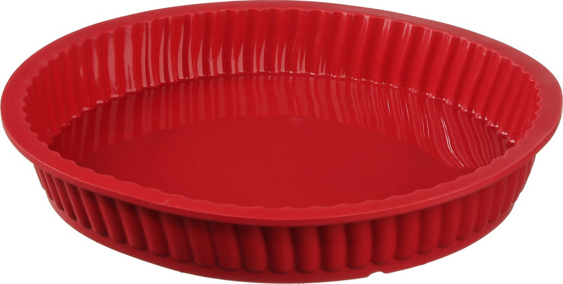 Silicone cake tin red Ø 24CM - Quiche pan - Butter cake tin