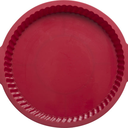 Moule à gâteau en silicone rouge Ø 24CM - Moule à quiche - Moule à gâteau au beurre