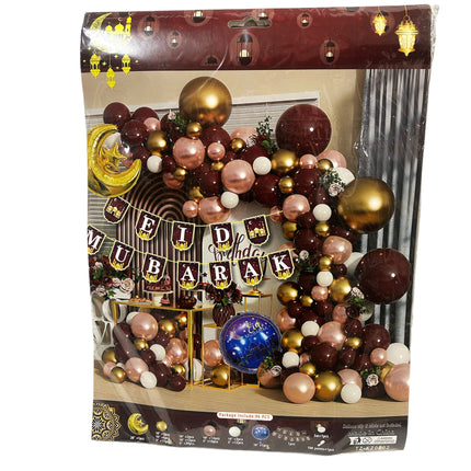 Eid mubarak decoratie ballonslingerset - Ramadan versiering