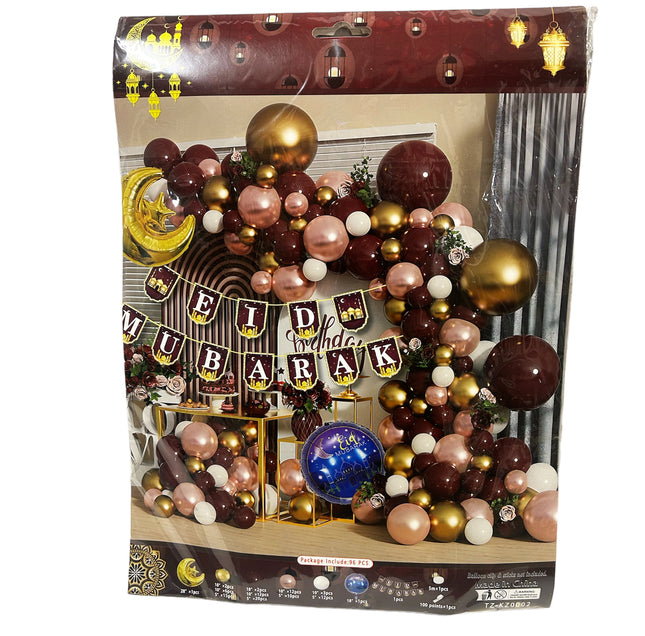 Eid mubarak decoratie ballonslingerset - Ramadan versiering