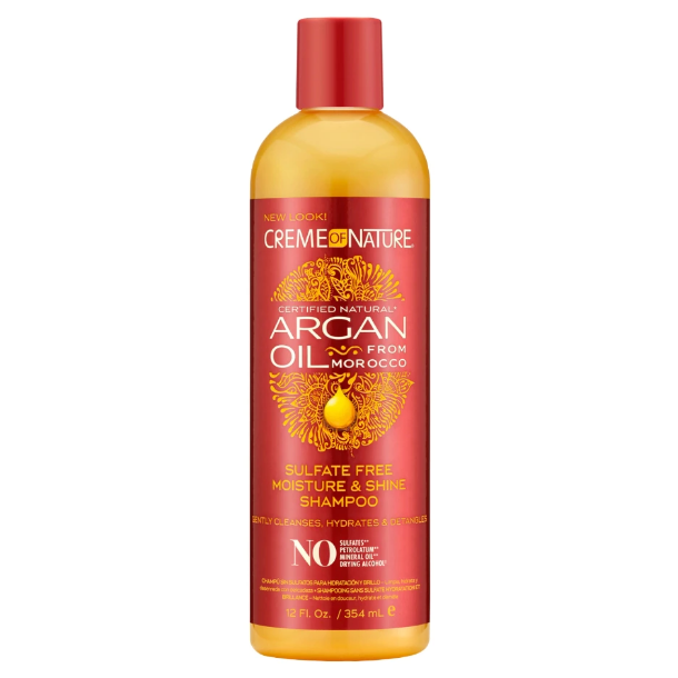 Shampooing Hydratation et Brillance à l'Huile d'Argan Crème of Nature - 354ml
