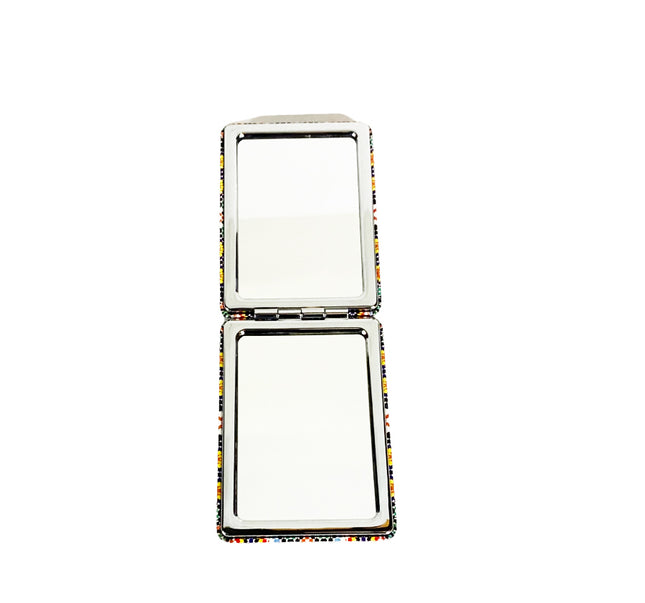 Miroir de poche rectangulaire pour maquillage