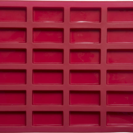 Moule à cake rectangulaire en silicone pour 24 mini financiers 5,6 x 2,5 cm (mini pâtisseries)