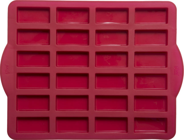Moule à cake rectangulaire en silicone pour 24 mini financiers 5,6 x 2,5 cm (mini pâtisseries)