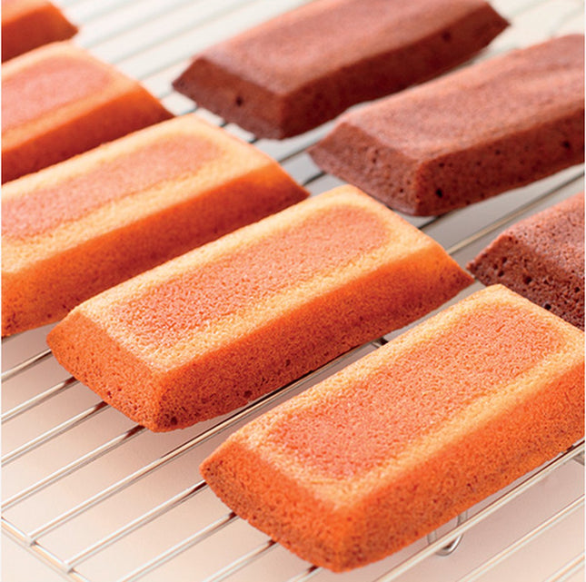 Moule à cake rectangulaire en silicone pour 24 mini financiers 5,6 x 2,5 cm (mini pâtisseries)