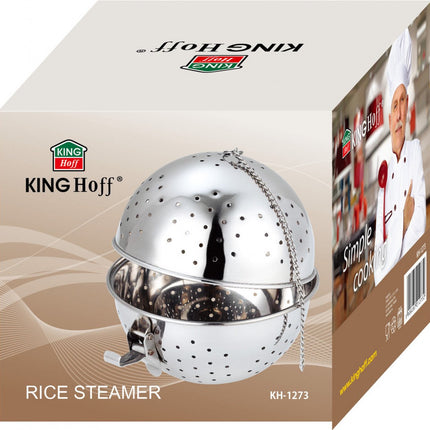 Kinghoff - Infuseur à thé en forme de boule pour cuiseur à riz - Acier