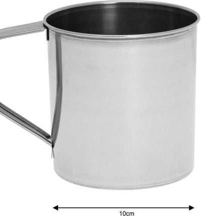Kinghoff 1483 - 4 tasses en acier inoxydable - 10 cm - Lot de quatre - idéal pour la randonnée en montagne