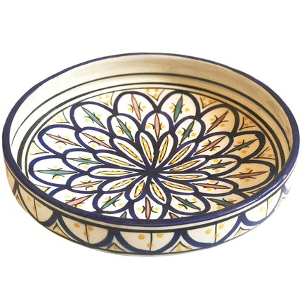 Plat rond en faïence marocaine Ø26
