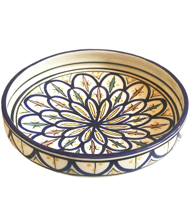 Plat rond en faïence marocaine Ø26
