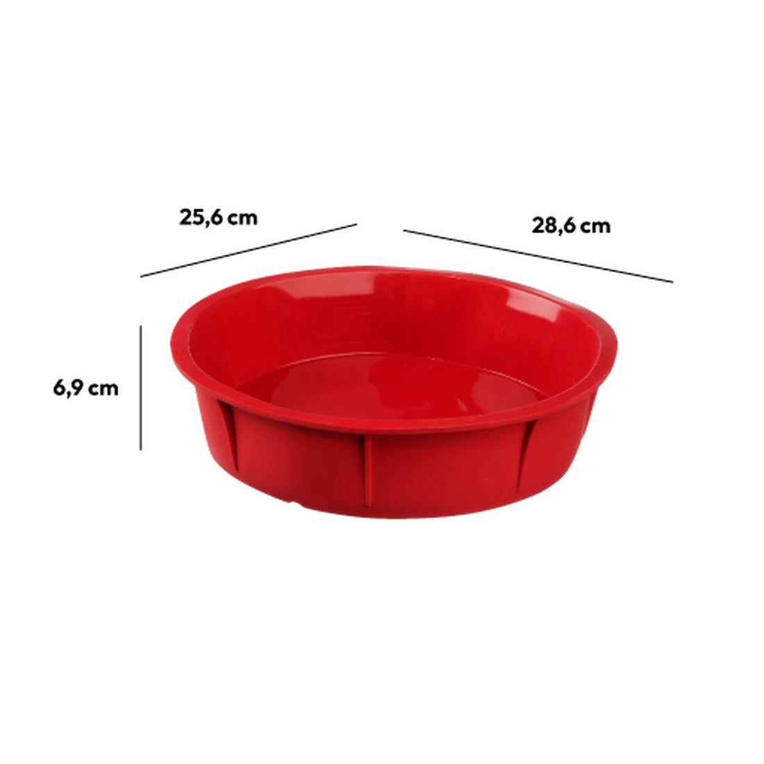 Ronde siliconen bakvorm voor cake Ø 23 cm