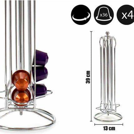 Support rotatif pour capsules de café - 36 pièces