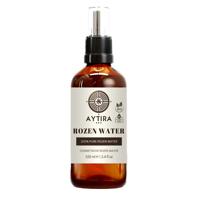 Aytira Rozenwater Spray – 100% Puur en Natuurlijk – Hydraterende Gezichtstoner – Alcoholvrij – 100 ml