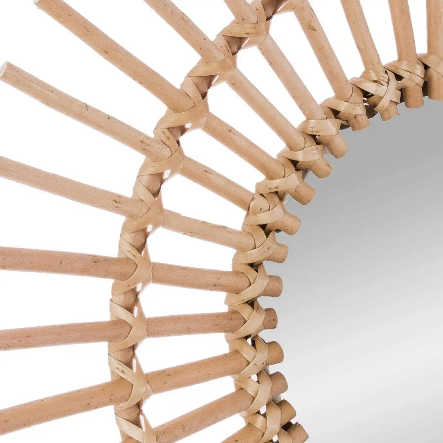 Rattan Mirror Round - Ø 58 cm