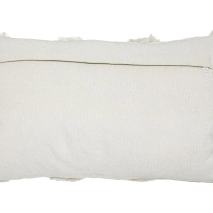 Coussin décoratif ivoire & gris - Recyclé