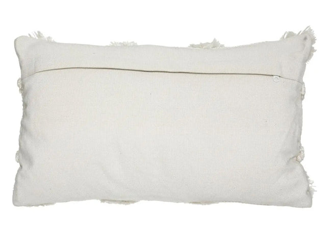 Coussin décoratif ivoire & gris - Recyclé