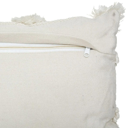Coussin décoratif ivoire & gris - Recyclé