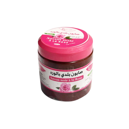 Savon Noir à la Rose – Savon Beldi Noir Marocain – 100% Naturel