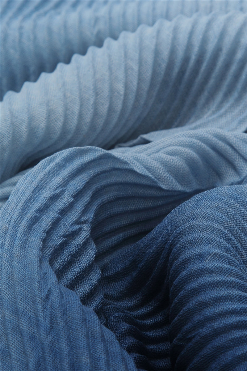 Pleated Viscose Zachte Ribbel sjaal