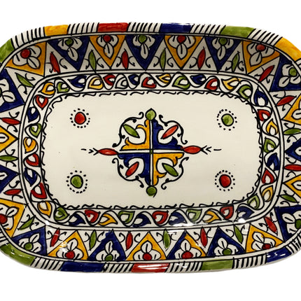 Plat marocain multicolore