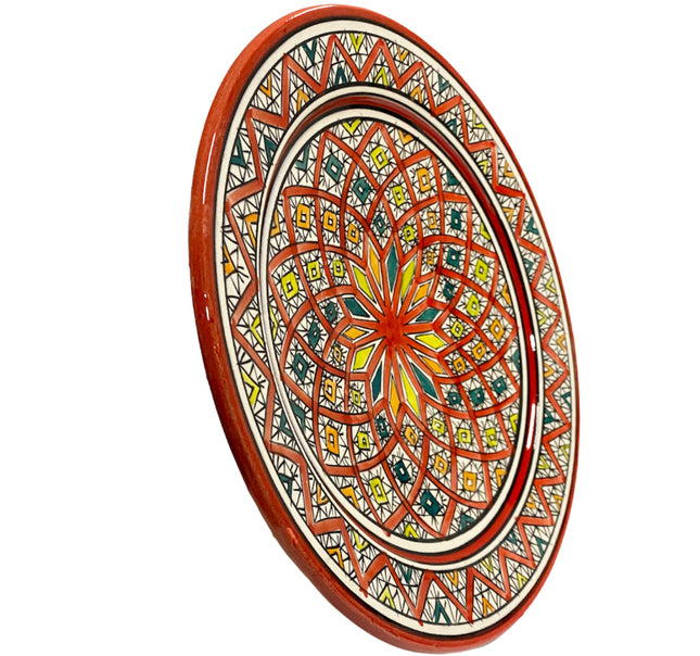 Plat marocain coloré Ø 35