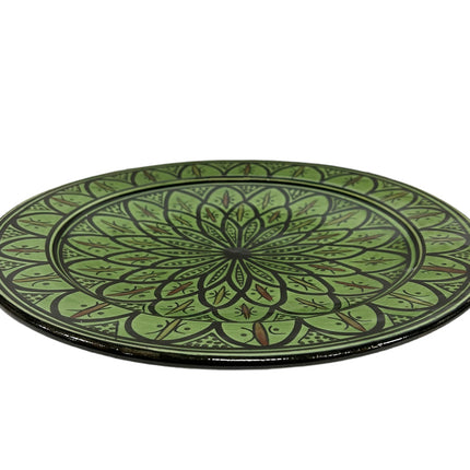 Plat marocain vert 35 cm