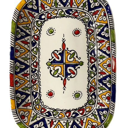 Plat marocain multicolore