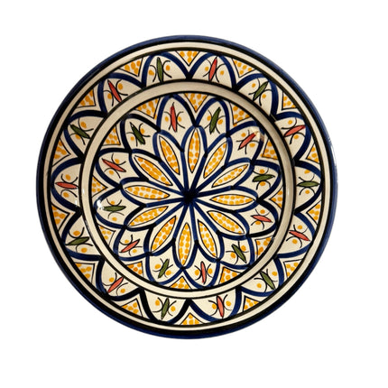 Assiette marocaine en céramique peinte à la main