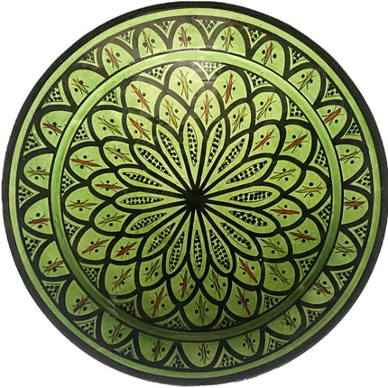 Plat marocain vert 35 cm