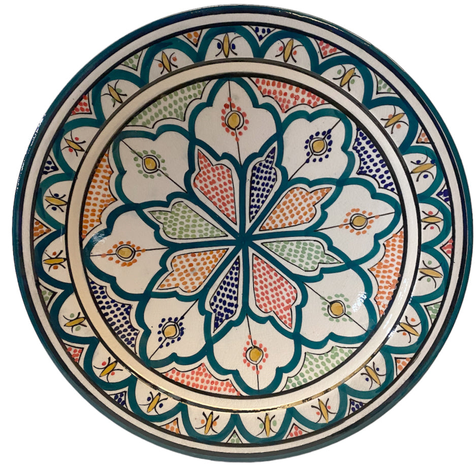 Moroccan bowl with floral patterns
