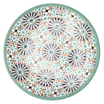 Plat plateau de service en mélamine à motifs