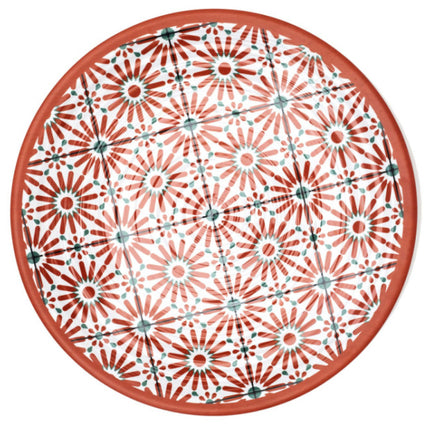 Plat plateau de service en mélamine à motifs