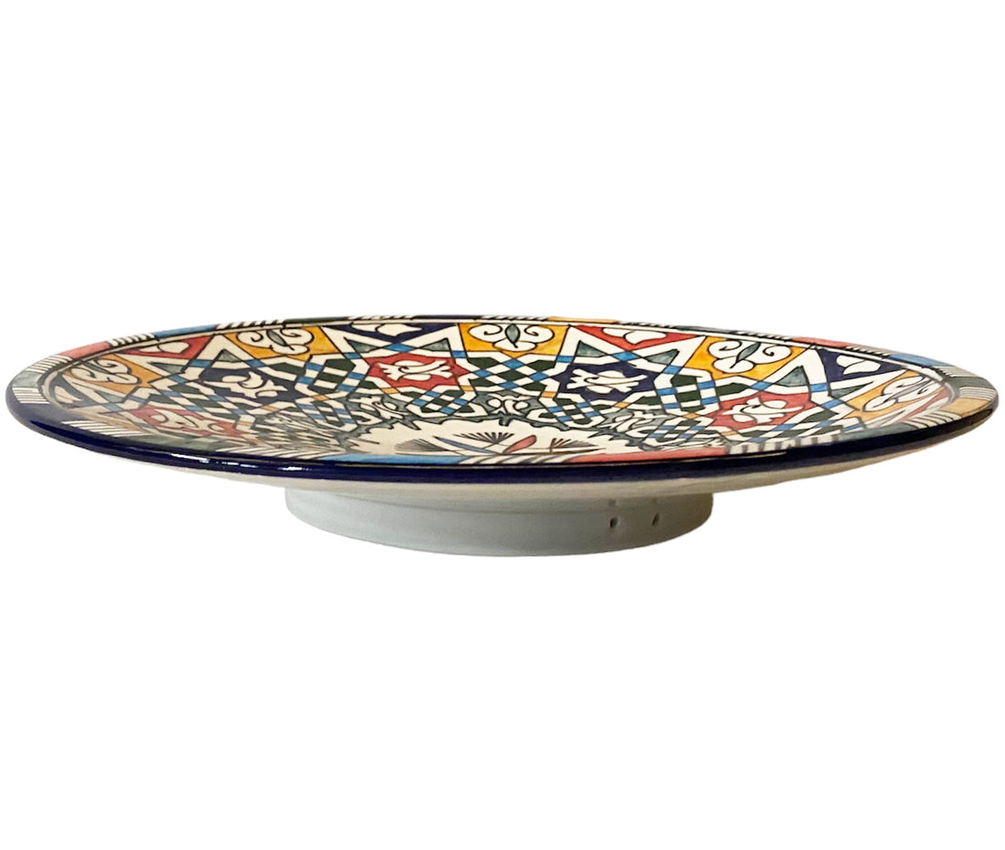 Handbemalte Keramikschale 35 cm