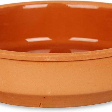 Set de 4 ramequins à tapas/crème brûlée terre cuite/marron 16cm