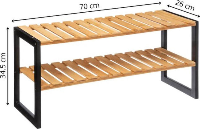 Five® Range-chaussures en bois empilable - 167879 - Empilable et durable